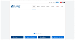 Desktop Screenshot of beelinedelivery.com