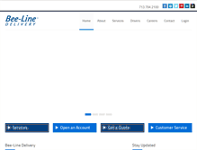 Tablet Screenshot of beelinedelivery.com